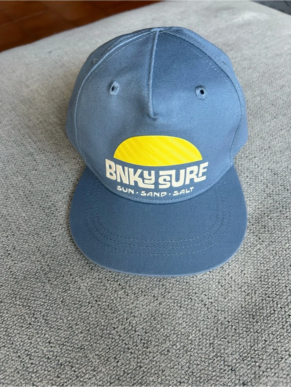 Kids Blue Snapback Hat with Yellow Sun Logo Binky Bro